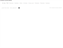Tablet Screenshot of antoine-helbert.com